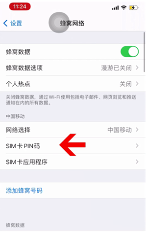 丽江苹果14维修网分享如何给iPhone14的SIM卡设置密码 