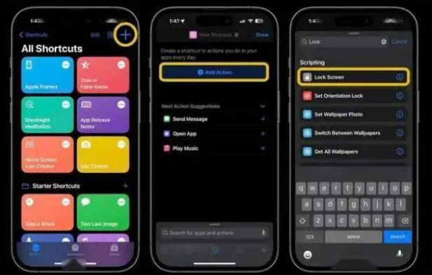 丽江苹果14锁屏维修店分享iPhone14升级iOS16.4后如何创建锁屏快捷方式 