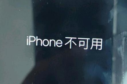 丽江苹果服务网点分享锁屏界面显示“iPhone 不可用”如何解决 